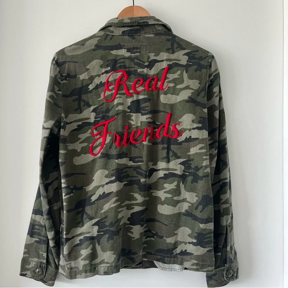Pistola Embroidered ‘Real Friends’ Camo Jacket Size S - Picture 3 of 5